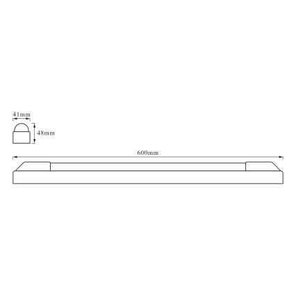 Osram - LED po spintelės šviestuvas POWER BATTEN LED/12W/230V 3000K 60 cm baltas