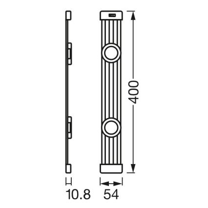 Osram - LED reguliuojamas po spintelės šviestuvas su judesio jutikliu LINEAR MAGNET LED/7W/230V 4000K 40 cm balta