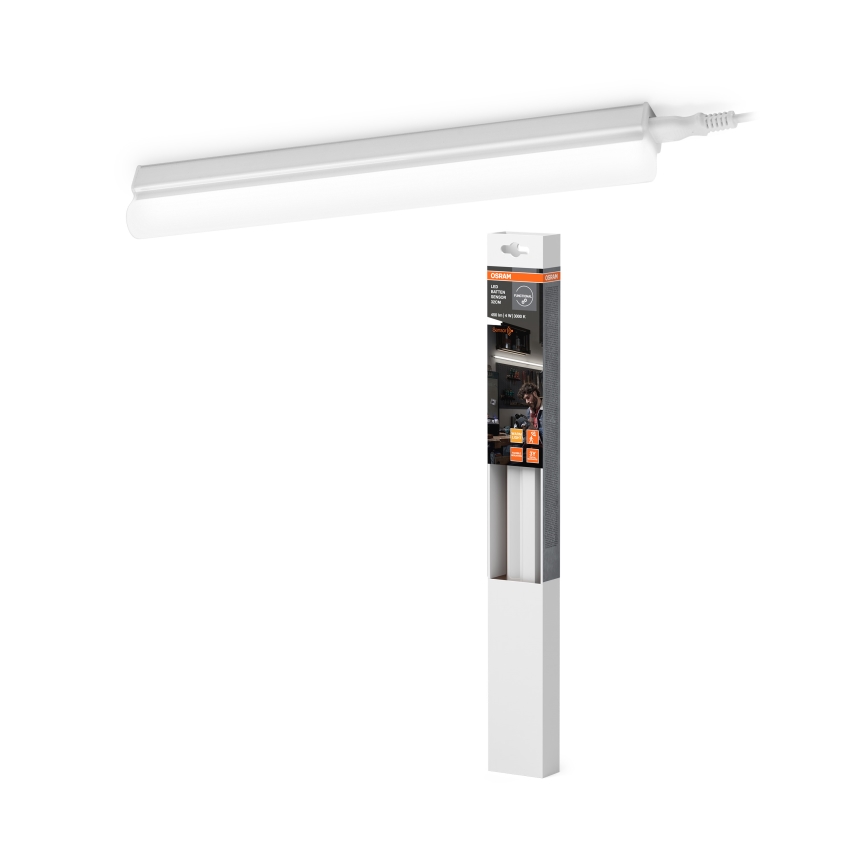 Osram - LED po spintelės šviestuvas su judesio jutikliu BATTEN LED/4W/230V 3000K 32 cm balta