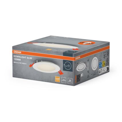 Osram - LED potinkinis šviestuvas SLIM LED/8W/230V 3000K