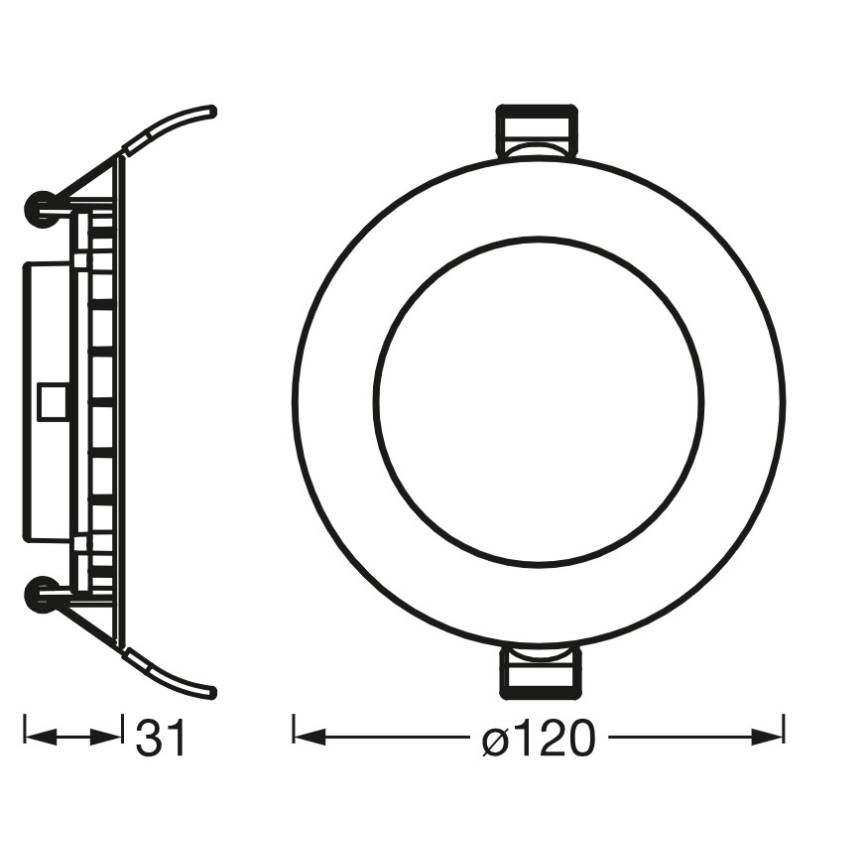 Osram - LED potinkinis šviestuvas SLIM LED/8W/230V 3000K