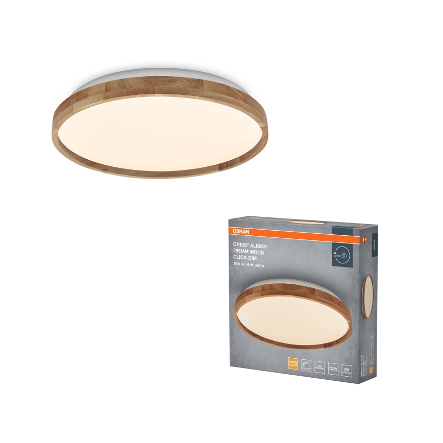 Osram - reguliuojamas LED lubinis šviestuvas ORBIS ALISON LED/16W/230V, skersmuo 29,5 cm, smėlio spalvos