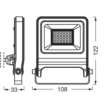 Osram - LED prožektorius ENDURA LED/20W/230V 4000K IP65