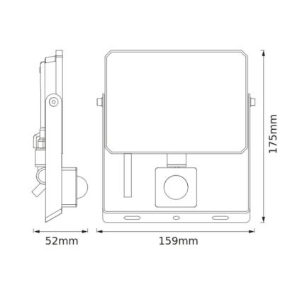 Osram - LED prožektorius su judesio jutikliu FLOODLIGHT LED/30W/230V 6500K IP65