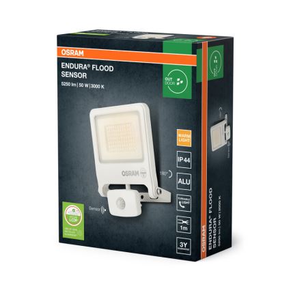 Osram - LED prožektorius su jutikliu ENDURA LED/50W/230V 3000K IP44