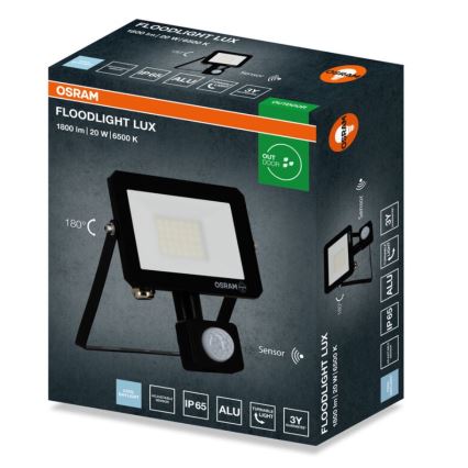 Osram - LED prožektorius su jutikliu FLOODLIGHT LED/20W/230V 6500K IP65