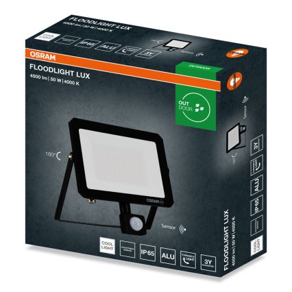 Osram - LED prožektorius su jutikliu FLOODLIGHT LED/50W/230V 4000K IP65