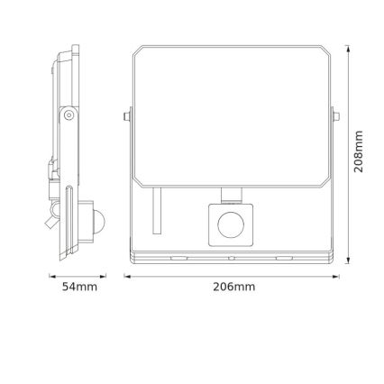 Osram - LED prožektorius su jutikliu FLOODLIGHT LED/50W/230V 4000K IP65