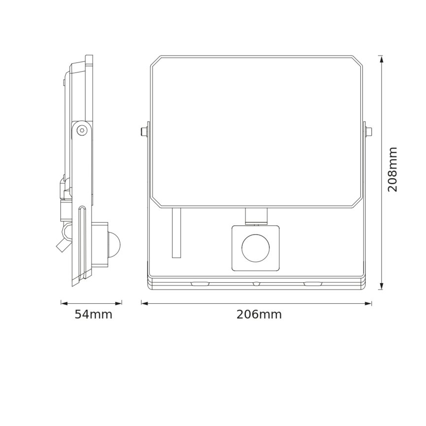 Osram - LED prožektorius su jutikliu FLOODLIGHT LED/50W/230V 4000K IP65