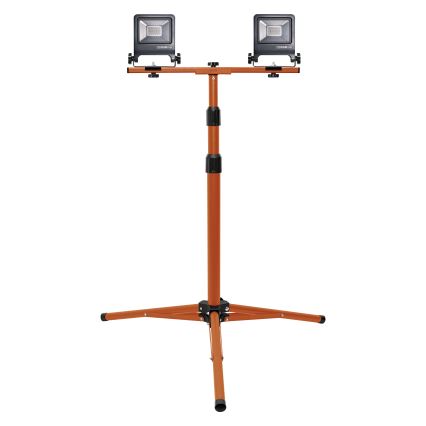 Osram - LED prožektorius su TRIPOD laikikliu 2xLED/20W/230V 4000K IP65 oranžinis/antracitas