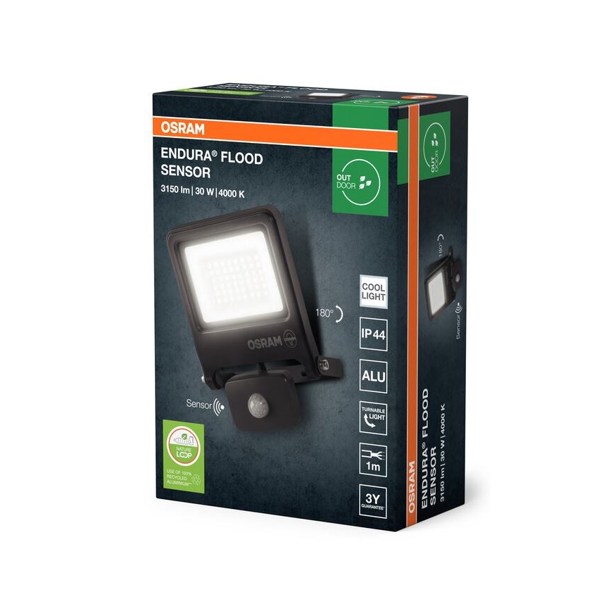 Osram - LED reflektorius su judesio jutikliu ENDURA LED/30W/230V IP44