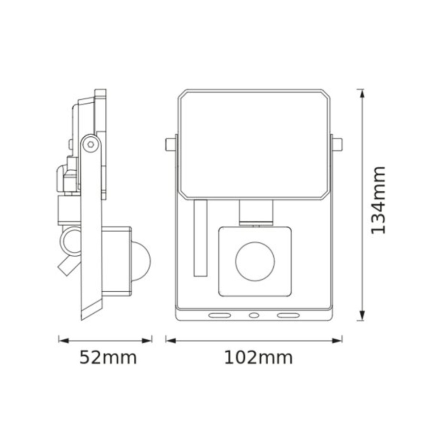 Osram - LED reflektorius su jutikliu FLOODLIGHT LED/10W/230V 6500K IP65