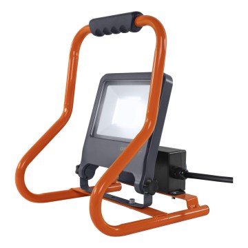 Osram - LED reflektorius su laikikliu ir kištukiniais lizdais R-STAND LED/50W/230V 4000K IP44 oranžinė/antracitas