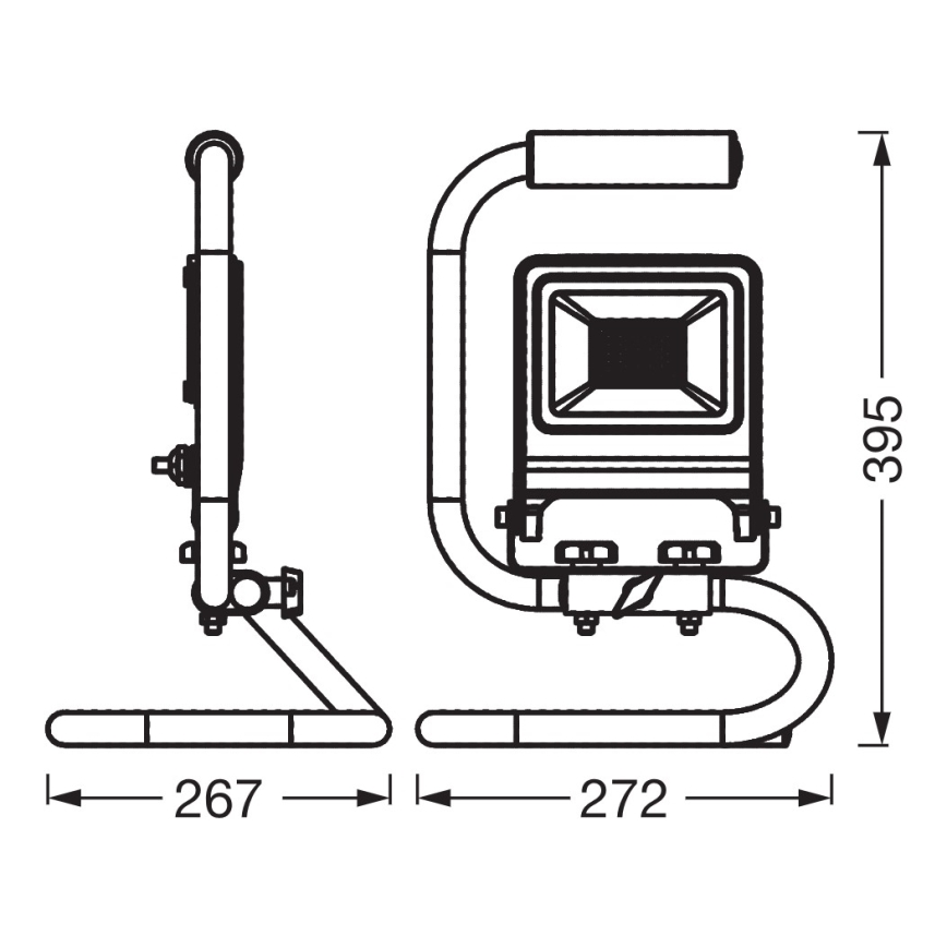 Osram - LED reflektorius su stovu S-STAND LED/50W/230V 4000K IP65 antracitas