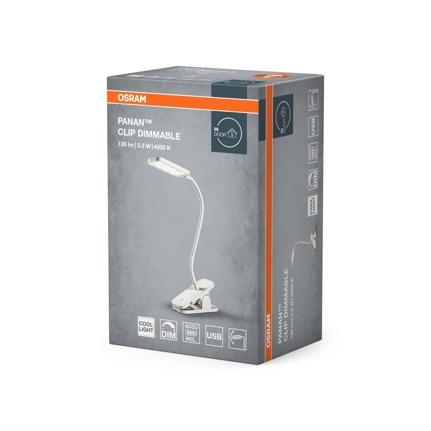 Osram - LED reguliuojama jutiklinė stalinė lempa PANAN LED/5,2W/5V 1200 mAh
