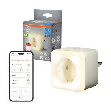 Osram - LED reguliuojama kištukinė rozetė su apšvietimu SCHUKO SMART+ NIGHTLIGHT 3680W/230V Wi-Fi