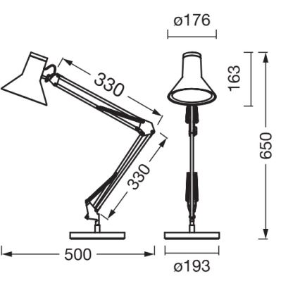 Osram - LED reguliuojama stalinė lempa OFFICE LINE LED/9W/230V 3000K juoda
