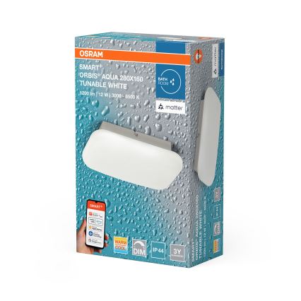 Osram - Dimeriuojamas LED vonios kambario lubinis šviestuvas SMART+ AQUA LED/12W/230V 3000-6500K IP44 Wi-Fi