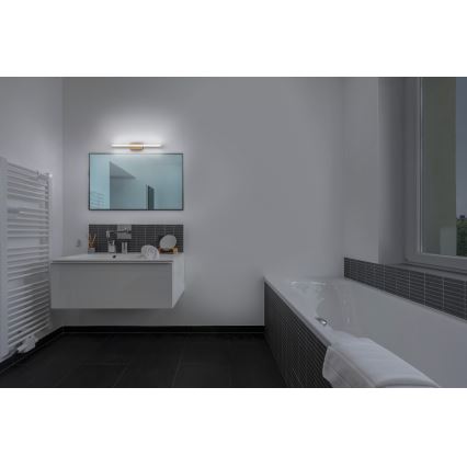 Osram - LED reguliuojamas jutiklinis vonios veidrodžio apšvietimas ORBIS MIRROR LED/6,8W/230V 40 cm 3000/4000K IP44 smėlio spalvos
