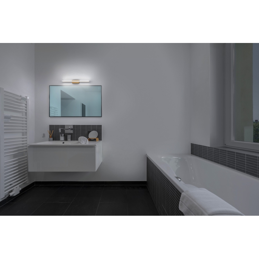 Osram - LED reguliuojamas jutiklinis vonios veidrodžio apšvietimas ORBIS MIRROR LED/6,8W/230V 40 cm 3000/4000K IP44 smėlio spalvos