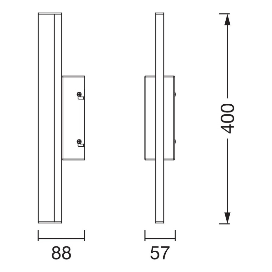 Osram - LED reguliuojamas jutiklinis vonios veidrodžio apšvietimas ORBIS MIRROR LED/6,8W/230V 40 cm 3000/4000K IP44 smėlio spalvos