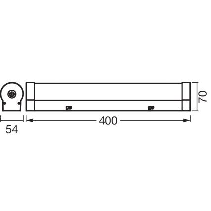 Osram - LED reguliuojamas vonios veidrodžio apšvietimas ORBIS TUBE LED/9W/230V 3000/4000K 40 cm IP44 ruda