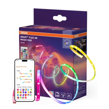 Osram - LED RGB dimeriuojama juosta SMART+ MAGIC FLEX 3m LED/15,5W/230V Wi-Fi + nuotolinis pultelis