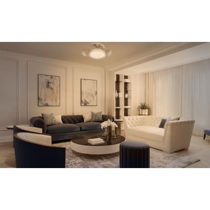 Osram - LED RGB reguliuojamas lubinis šviestuvas su ventiliatoriumi CIERZO LED/35W/230V 3000-6500K + nuotolinis valdymas