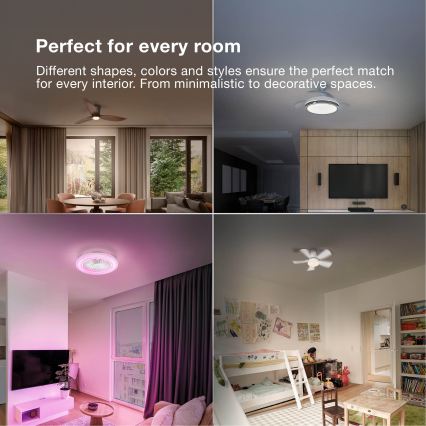 Osram - LED RGB reguliuojamas lubinis šviestuvas su ventiliatoriumi CIERZO LED/35W/230V 3000-6500K + nuotolinis valdymas