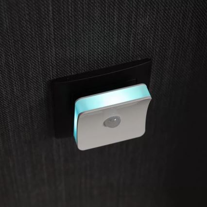 Osram - LED RGB kištukinis orientacinis šviestuvas su jutikliu LUNETTA LED/0,3W/230V