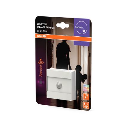 Osram - LED RGB kištukinis orientacinis šviestuvas su jutikliu LUNETTA LED/0,3W/230V