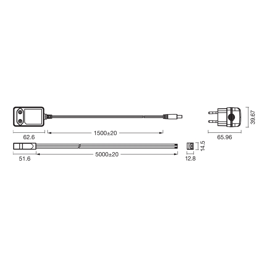 Osram - LED RGBW reguliuojama juosta FLEX COB 5m LED/24W/230V 2700-6500K + nuotolinis valdymas