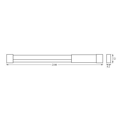 Osram - LED RGBW reguliuojama juosta NEON FLEX 2m LED/4W/5V + nuotolinis pultas