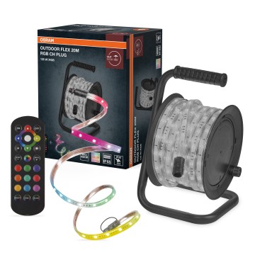 Osram - LED RGB reguliuojama lauko juosta FLEX 20m LED/135W/230V IP65 + nuotolinis valdymas