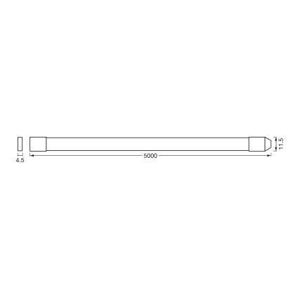Osram - LED RGBW reguliuojama lauko juosta SMART+ FLEX 5m LED/14,5W/230V 2700-6500K IP44 Wi-Fi