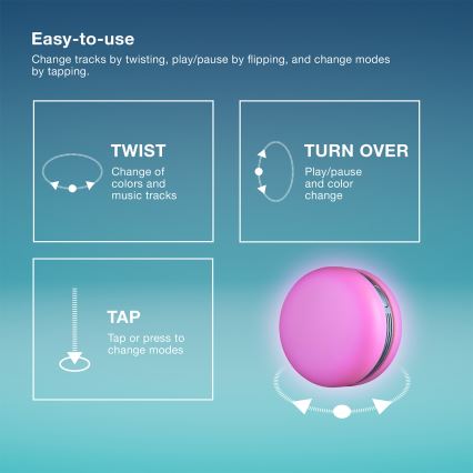 Osram - LED RGB pritemdomas garsiakalbis SMART+ MACARON LED/1,75W/3,7V 450 mAh žalias