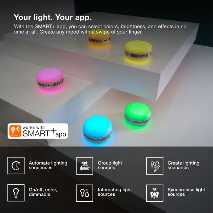 Osram - LED RGB pritemdomas garsiakalbis SMART+ MACARON LED/1,75W/3,7V 450 mAh žalias