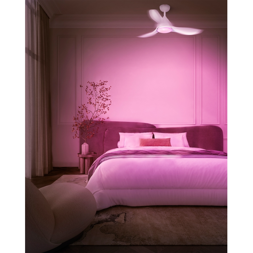 Osram - LED RGB reguliuojamas lubinis ventiliatorius NORDES LED/18W/230V 3000-6500K + su nuotoliniu valdymu