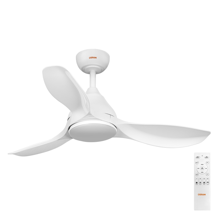 Osram - LED RGB reguliuojamas lubinis ventiliatorius NORDES LED/18W/230V 3000-6500K + su nuotoliniu valdymu