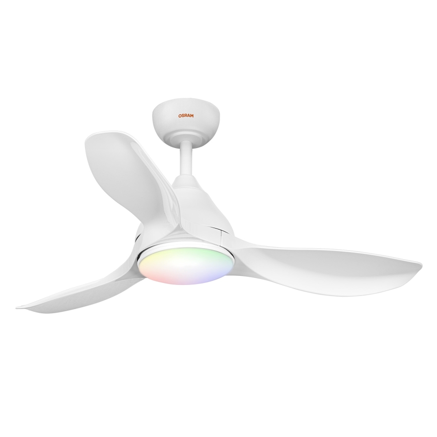 Osram - LED RGB reguliuojamas lubinis ventiliatorius NORDES LED/18W/230V 3000-6500K + su nuotoliniu valdymu