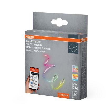 Osram - SMART+ FLEX RGB+TW dimeriuojama LED juosta 1m LED/3,4W/230V 2700-6500K Wi-Fi