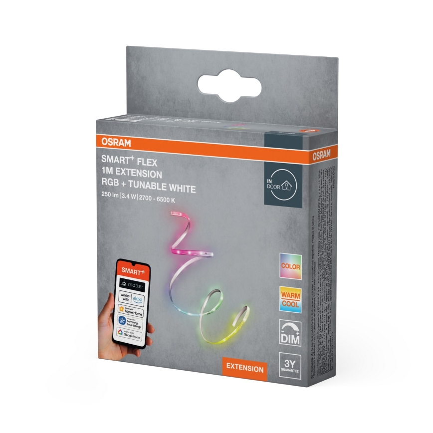 Osram - SMART+ FLEX RGB+TW dimeriuojama LED juosta 1m LED/3,4W/230V 2700-6500K Wi-Fi