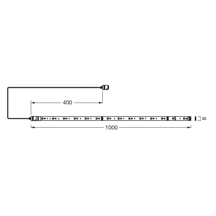 Osram - SMART+ FLEX RGB+TW dimeriuojama LED juosta 1m LED/3,4W/230V 2700-6500K Wi-Fi