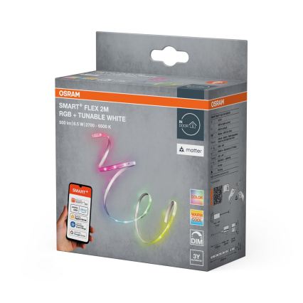Osram - LED RGB+TW dimeriuojama juosta SMART+ FLEX 2m LED/8,5W/230V 2700-6500K Wi-Fi