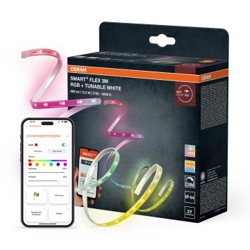 Osram - LED RGB+TW dimeriuojama lauko juosta SMART+ FLEX 3m LED/12,5W/230V 2700-6500K IP44 Wi-Fi