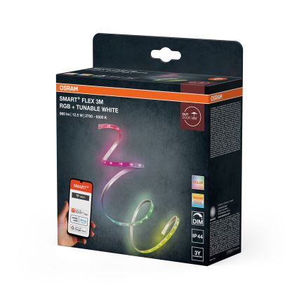 Osram - LED RGB+TW dimeriuojama lauko juosta SMART+ FLEX 3m LED/12,5W/230V 2700-6500K IP44 Wi-Fi