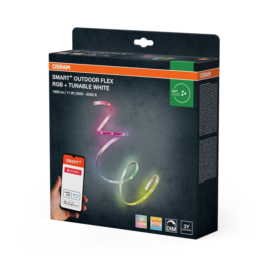 Osram - LED RGB+TW dimeriuojama lauko juosta SMART+ FLEX 5m LED/11W/230V 2000-6500K IP65