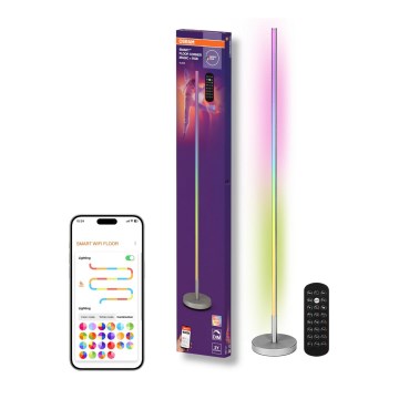 Osram - LED RGBW dimeriuojama grindinė lempa SMART+ MAGIC LED/11,5W/230V 2700-6500K sidabrinė Wi-Fi + nuotolinis valdymas