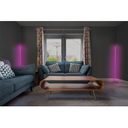Osram - LED RGBW dimeriuojama grindinė lempa SMART+ MAGIC LED/11,5W/230V 2700-6500K sidabrinė Wi-Fi + nuotolinis valdymas