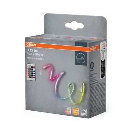 Osram - LED RGBW dimeriuojama juosta FLEX 3m LED/10W/230V + nuotolinis valdymas
